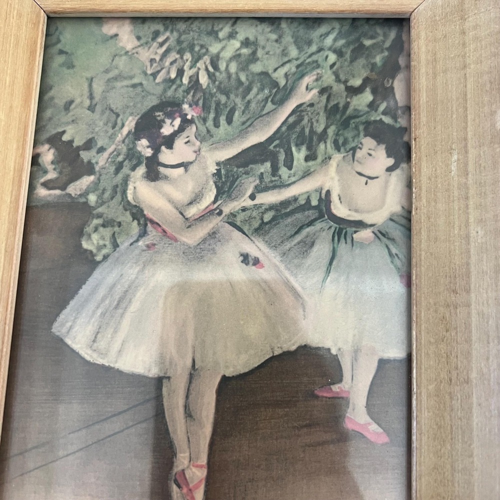 Pair vintage Degas dancer prints framed - Picture 4 of 8